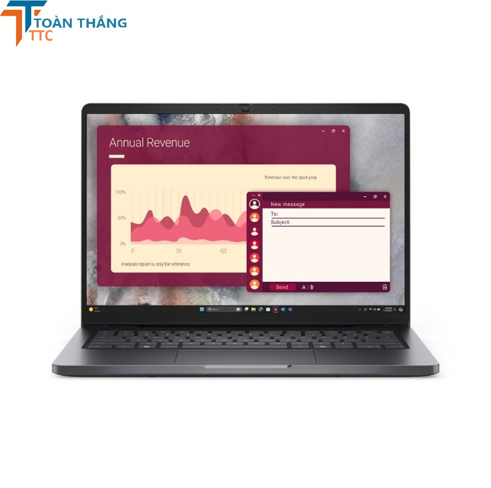LAPTOP DELL Pro 14 PC14250_PC14250-225U-16512WH Intel® Core Ultra 5 225U/16GB /512GB/14FHD/Platinium Silver/Win 11 (Bản Quyền) Chính Hãng